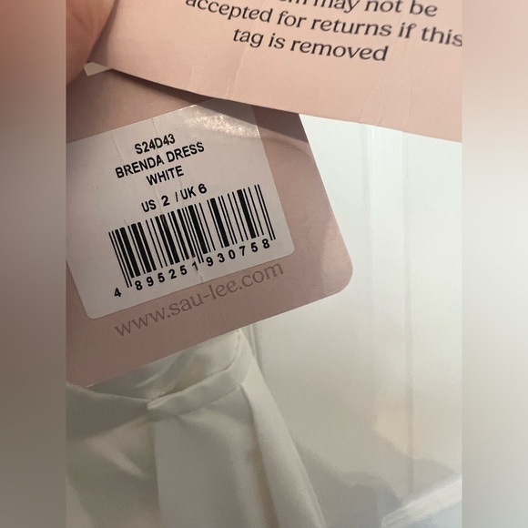 SAU LEE Brenda Dress in White - Picture 11 of 13